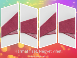 26/26.hét - Hétvégi akció - Dörzsi kendő (30*30) Színválasztás nélkül ---4 db---