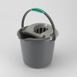 26/04.hét - Hópehely hetek III - Csavarókosaras felmosóvödör SZÜRKE 12 L-es