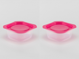 26/06.hét - Párosan szép az élet - 500 ml Frissentartó edény PINK ---2 db---