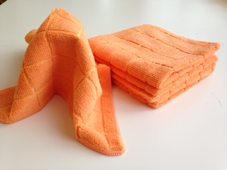 Konyhai törlőkendő narancs színben 30x30