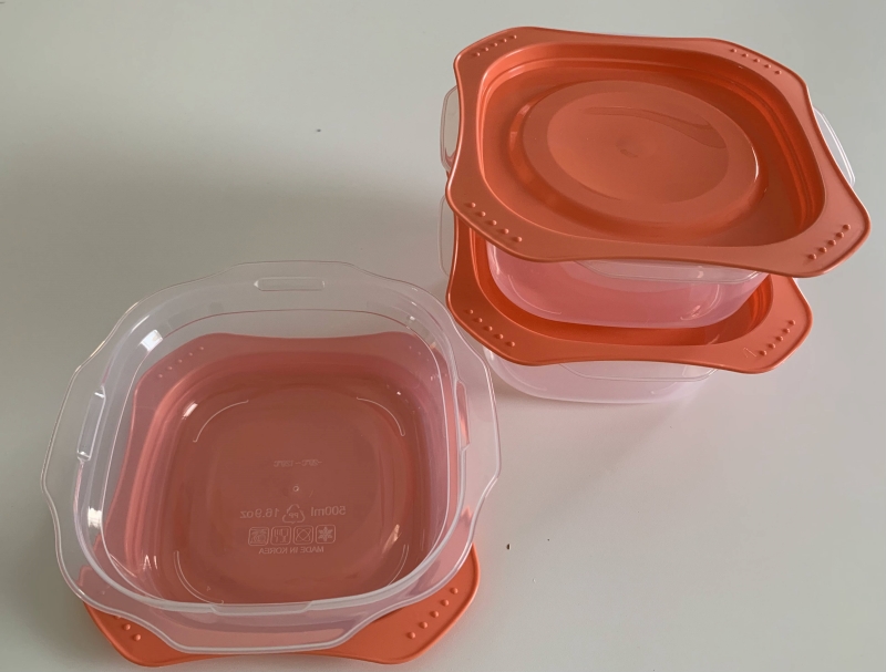 21/14.hét-Anyáknapi előzetes-500 ml Frissentartó edény NARANCS 3 db