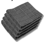 26/08.hét - Hétvégi akció - Tündér szett: SZÜRKE Konyhai törlő (30*30) ---4 db---